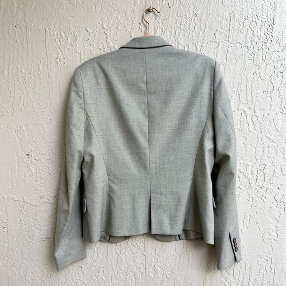Zara gray plaid blazer large - Picture 4 of 6